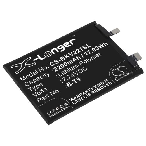 VIVO I2201 készülékhez mobiltelefon akkumulátor (Li-Polymer, 7.74V, 2200mAh / 17.03Wh) - Utángyártott