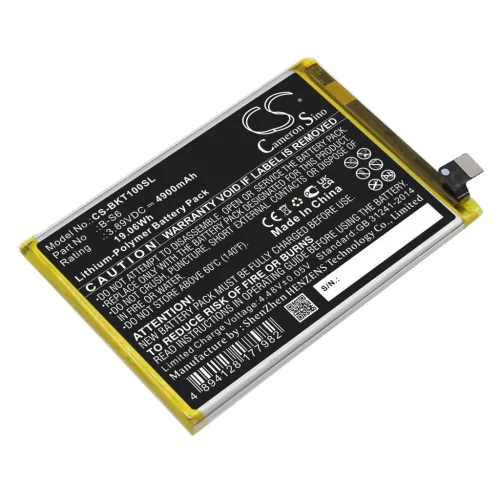 VIVO B-S6 helyettesítő mobiltelefon akkumulátor (Li-Polymer, 3.89V, 4900mAh / 19.06Wh) - Utángyártott
