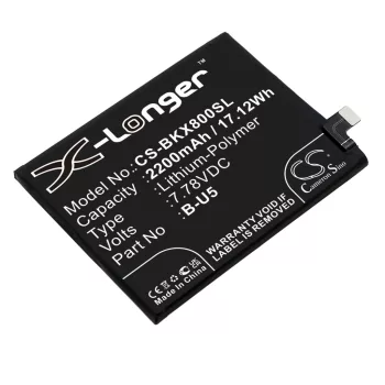   VIVO B-U5 helyettesítő mobiltelefon akkumulátor (Li-Polymer, 7.78V, 2200mAh / 17.12Wh) - Utángyártott