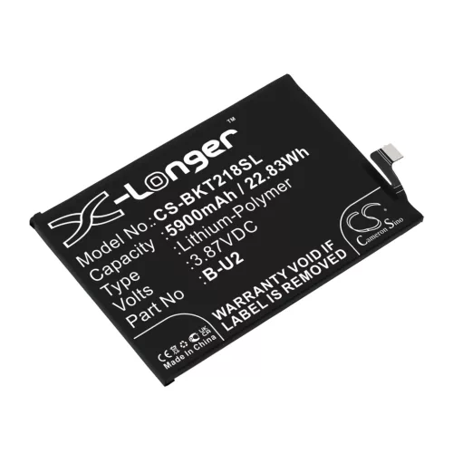 VIVO B-U2 helyettesítő mobiltelefon akkumulátor (Li-Polymer, 3.87V, 5900mAh / 22.83Wh) - Utángyártott