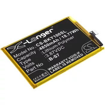   VIVO B-S7 helyettesítő mobiltelefon akkumulátor (Li-Polymer, 3.87V, 4850mAh / 18.77Wh) - Utángyártott