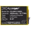 VIVO B-S7 helyettesítő mobiltelefon akkumulátor (Li-Polymer, 3.87V, 4850mAh / 18.77Wh) - Utángyártott