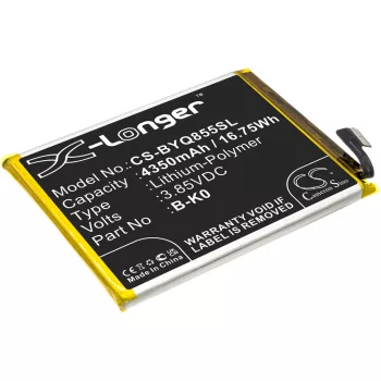   VIVO B-K0 helyettesítő mobiltelefon akkumulátor (Li-Polymer, 3.85V, 4350mAh / 16.75Wh) - Utángyártott