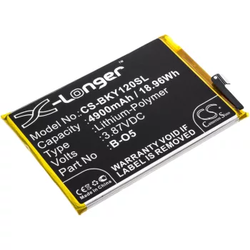   VIVO B-O5 helyettesítő mobiltelefon akkumulátor (Li-Polymer, 3.87V, 4900mAh / 18.96Wh) - Utángyártott