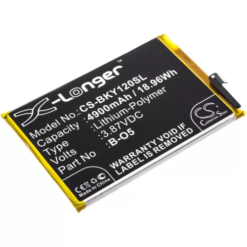 VIVO B-O5 helyettesítő mobiltelefon akkumulátor (Li-Polymer, 3.87V, 4900mAh / 18.96Wh) - Utángyártott