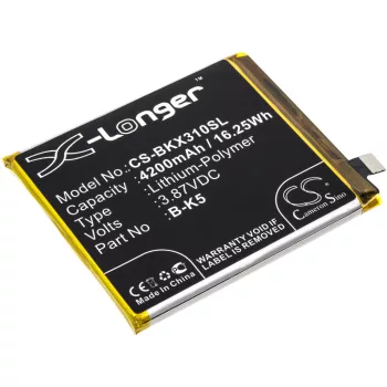   VIVO B-K5 helyettesítő mobiltelefon akkumulátor (Li-Polymer, 3.87V, 4200mAh / 16.25Wh) - Utángyártott