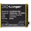 VIVO B-K5 helyettesítő mobiltelefon akkumulátor (Li-Polymer, 3.87V, 4200mAh / 16.25Wh) - Utángyártott