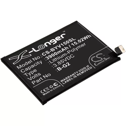 VIVO B-G2 helyettesítő mobiltelefon akkumulátor (Li-Polymer, 3.85V, 3900mAh / 15.02Wh) - Utángyártott