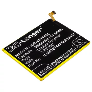   Vodafone Li3930T44P6h816437 helyettesítő mobiltelefon akkumulátor (Li-Polymer, 3.85V, 3000mAh / 11.55Wh) - Utángyártott