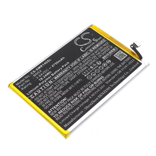 Xiaomi BN5X helyettesítő mobiltelefon akkumulátor (Li-Polymer, 3.84V, 4750mAh / 18.24Wh) - Utángyártott