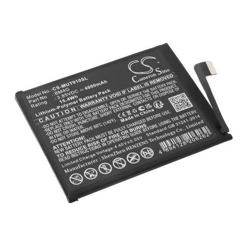 Xiaomi BM4G helyettesítő mobiltelefon akkumulátor (Li-Polymer, 3.85V, 4000mAh / 15.4Wh) - Utángyártott