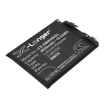   Xiaomi BM5S helyettesítő mobiltelefon akkumulátor (Li-Polymer, 3.88V, 4850mAh / 18.82Wh) - Utángyártott