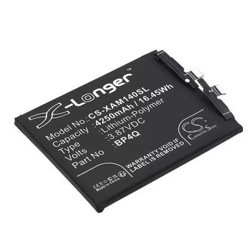 Xiaomi BP4Q helyettesítő mobiltelefon akkumulátor (Li-Polymer, 3.87V, 4250mAh / 16.45Wh) - Utángyártott