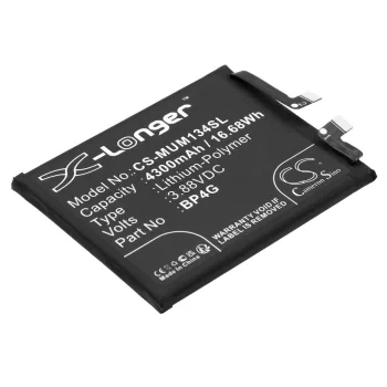   Xiaomi BP4G helyettesítő mobiltelefon akkumulátor (Li-Polymer, 3.88V, 4300mAh / 16.68Wh) - Utángyártott