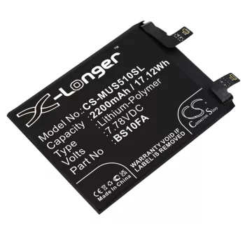   Xiaomi BS10FA helyettesítő mobiltelefon akkumulátor (Li-Polymer, 7.78V, 2200mAh / 17.12Wh) - Utángyártott