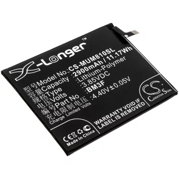   Xiaomi BM3F helyettesítő mobiltelefon akkumulátor (Li-Polymer, 3.85V, 2900mAh / 11.17Wh) - Utángyártott
