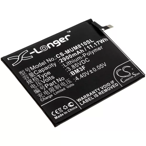 Xiaomi BM3F helyettesítő mobiltelefon akkumulátor (Li-Polymer, 3.85V, 2900mAh / 11.17Wh) - Utángyártott