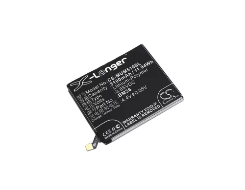 Xiaomi BM36 helyettesítő mobiltelefon akkumulátor (Li-Polymer, 3.85V, 3100mAh / 11.94Wh) - Utángyártott