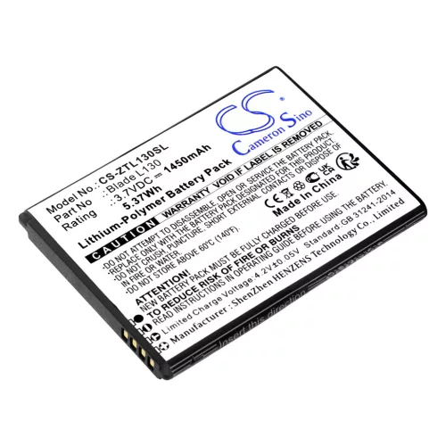 ZTE Li3816T43p4h604550 helyettesítő mobiltelefon akkumulátor (Li-Polymer, 3.7V, 1450mAh / 5.37Wh) - Utángyártott