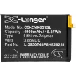 ZTE LI3950T44P8H926251 helyettesítő mobiltelefon akkumulátor (Li-Polymer, 3.85V, 4900mAh / 18.87Wh) - Utángyártott