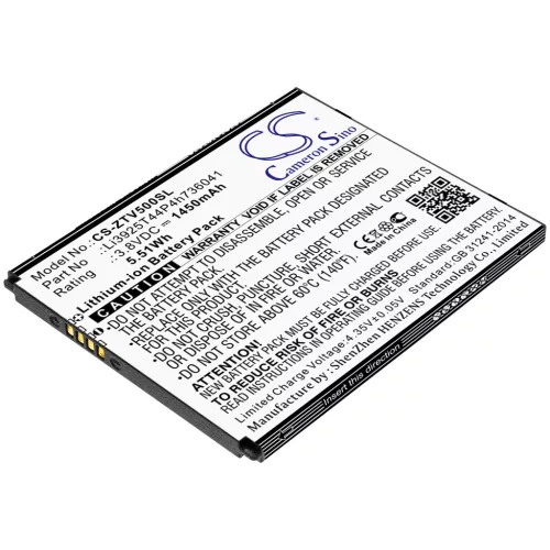 ZTE Li3925T44P4h736041 helyettesítő mobiltelefon akkumulátor (Li-ion, 3.8V, 1450mAh / 5.51Wh) - Utángyártott