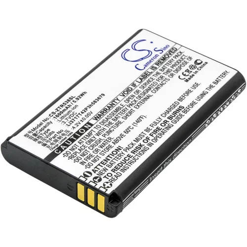 ZTE Li3717T42P3h583679 helyettesítő mobiltelefon akkumulátor (Li-ion, 3.7V, 1600mAh / 5.92Wh) - Utángyártott