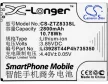 ZTE Li3928T44P4h735350 helyettesítő mobiltelefon akkumulátor (Li-ion, 3.85V, 2800mAh / 10.78Wh) - Utángyártott