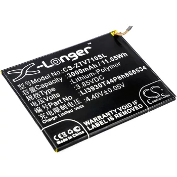   ZTE Li3930T44P8h866534 helyettesítő mobiltelefon akkumulátor (Li-Polymer, 3.85V, 3000mAh / 11.55Wh) - Utángyártott
