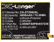 ZTE Li3940T44P8h937238 helyettesítő mobiltelefon akkumulátor (Li-Polymer, 3.85V, 4050mAh / 15.59Wh) - Utángyártott