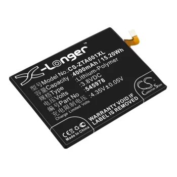   ZTE ICP51/59/78SA helyettesítő mobiltelefon akkumulátor (Li-Polymer, 3.8V, 4000mAh / 15.20Wh) - Utángyártott