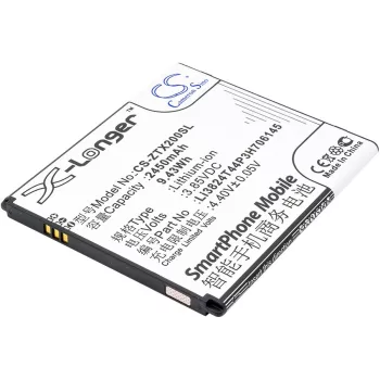   ZTE Li3824T44P3H706145 helyettesítő mobiltelefon akkumulátor (Li-ion, 3.85V, 2450mAh / 9.43Wh) - Utángyártott