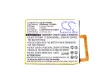 ZTE Li3825T43P3h736037 helyettesítő mobiltelefon akkumulátor (Li-Polymer, 3.8V, 2500mAh / 9.50Wh) - Utángyártott
