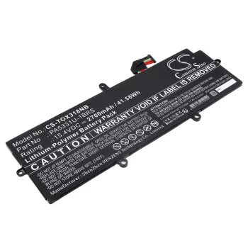   Toshiba PA5331U-1BRS helyettesítő laptop akkumulátor (Li-Polymer, 15.4V, 2700mAh / 41.58Wh) - Utángyártott