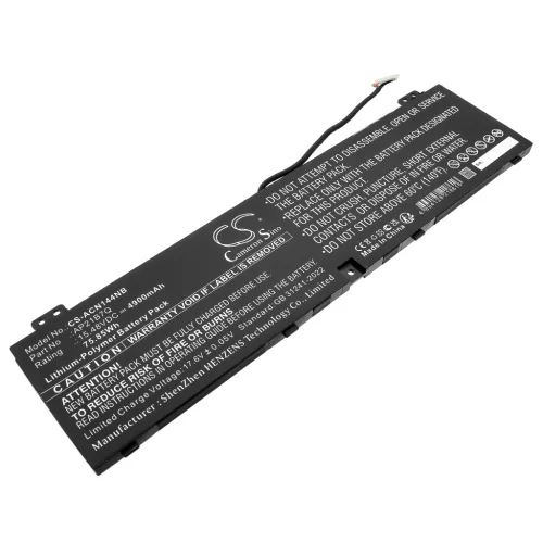 Acer Nitro Swift X SFX14-71G-71Y9 készülékhez laptop akkumulátor (Li-Polymer, 15.48V, 4900mAh / 75.85Wh) - Utángyártott