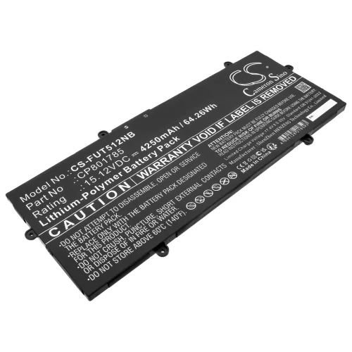 Fujitsu LifeBook U7411 készülékhez laptop akkumulátor (Li-Polymer, 15.12V, 4250mAh / 64.26Wh) - Utángyártott
