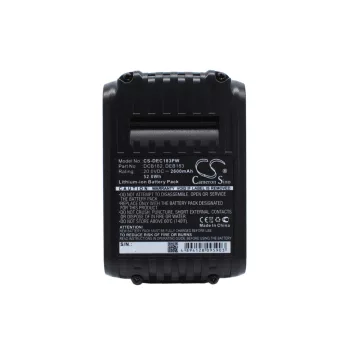   DeWalt DCB612 helyettesítő szerszámgép akkumulátor (Li-ion, 20.0V, 2600mAh / 52.00Wh) - Utángyártott