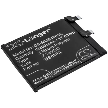   Xiaomi BS08FA helyettesítő mobiltelefon akkumulátor (Li-Polymer, 7.74V, 2200mAh / 17.03Wh) - Utángyártott