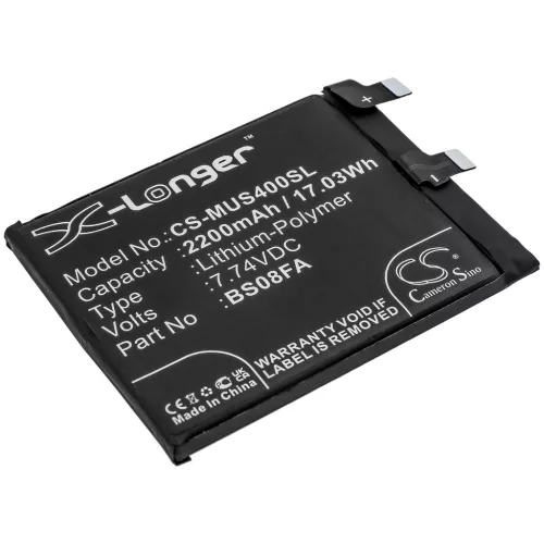 Xiaomi BS08FA helyettesítő mobiltelefon akkumulátor (Li-Polymer, 7.74V, 2200mAh / 17.03Wh) - Utángyártott