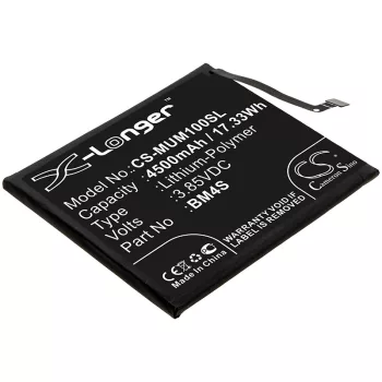   Xiaomi BM4S helyettesítő mobiltelefon akkumulátor (Li-Polymer, 3.85V, 4500mAh / 17.33Wh) - Utángyártott