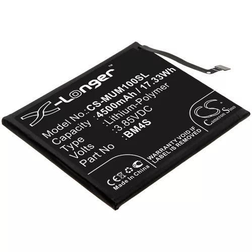 Xiaomi BM4S helyettesítő mobiltelefon akkumulátor (Li-Polymer, 3.85V, 4500mAh / 17.33Wh) - Utángyártott