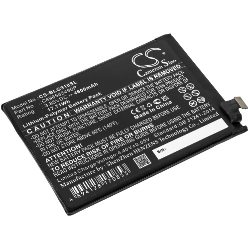 BLU C496588490P helyettesítő mobiltelefon akkumulátor (Li-Polymer, 3.85V, 4600mAh / 17.71Wh) - Utángyártott