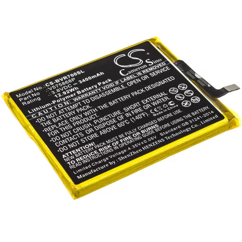 Blackview V575868P helyettesítő mobiltelefon akkumulátor (Li-Polymer, 3.8V, 3400mAh / 12.92Wh) - Utángyártott