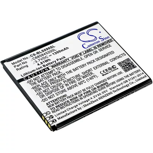 BLU C685845200L helyettesítő mobiltelefon akkumulátor (Li-ion, 3.7V, 1300mAh / 4.81Wh) - Utángyártott