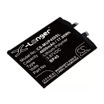   Xiaomi BP45 helyettesítő mobiltelefon akkumulátor (Li-Polymer, 3.87V, 4600mAh / 17.80Wh) - Utángyártott