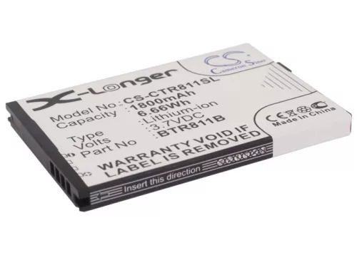 Casio CA-201L1 helyettesítő mobiltelefon akkumulátor (Li-ion, 3.7V, 1800mAh / 6.66Wh) - Utángyártott