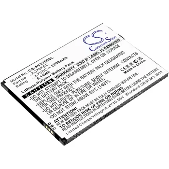   Archos AC70XEC helyettesítő mobiltelefon akkumulátor (Li-Polymer, 3.7V, 2200mAh / 8.14Wh) - Utángyártott