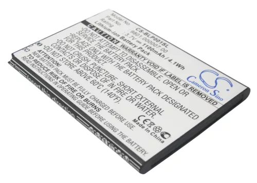 Blaupunkt America készülékhez mobiltelefon akkumulátor (Li-ion, 3.7V, 1100mAh / 4.1Wh) - Utángyártott