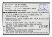 Blaupunkt America készülékhez mobiltelefon akkumulátor (Li-ion, 3.7V, 1100mAh / 4.1Wh) - Utángyártott