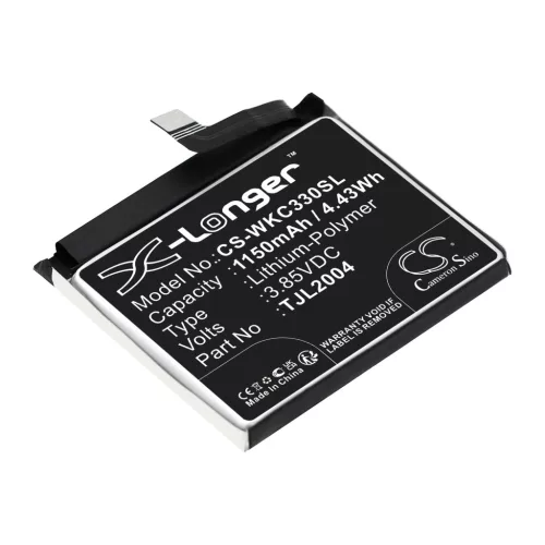 Wiko TJL2004 helyettesítő mobiltelefon akkumulátor (Li-Polymer, 3.85V, 1150mAh / 4.43Wh) - Utángyártott