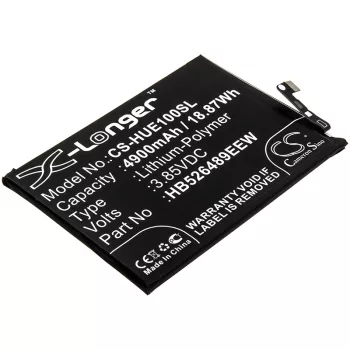   Huawei HB526489EEW helyettesítő mobiltelefon akkumulátor (Li-Polymer, 3.85V, 4900mAh / 18.87Wh) - Utángyártott